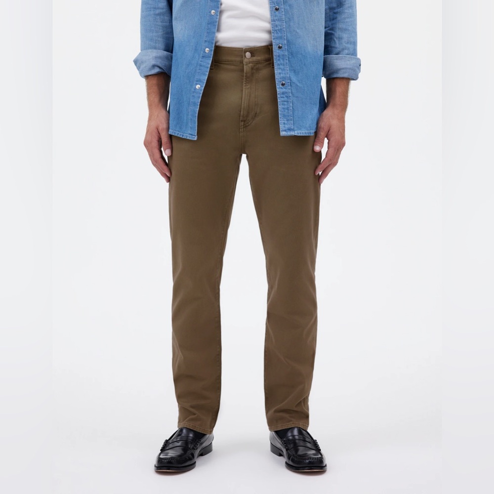 Madewell Men’s The Allday 1991 Straight-Leg Pant Driftwood Brown 30/32